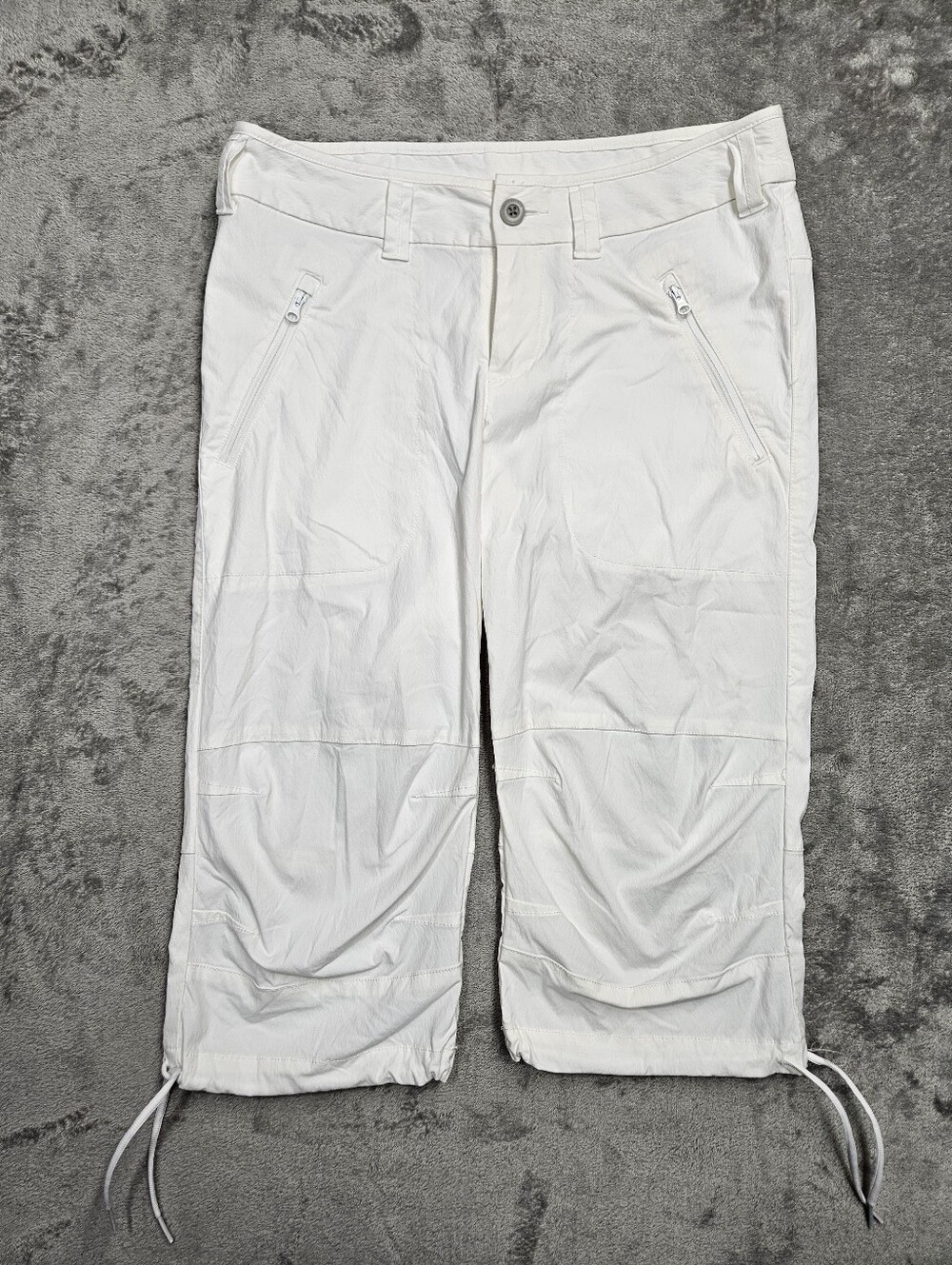 Helly Hansen White Cargo Capri Pants Size 29 – Outdoor Hiking / Trail | Zip Pock